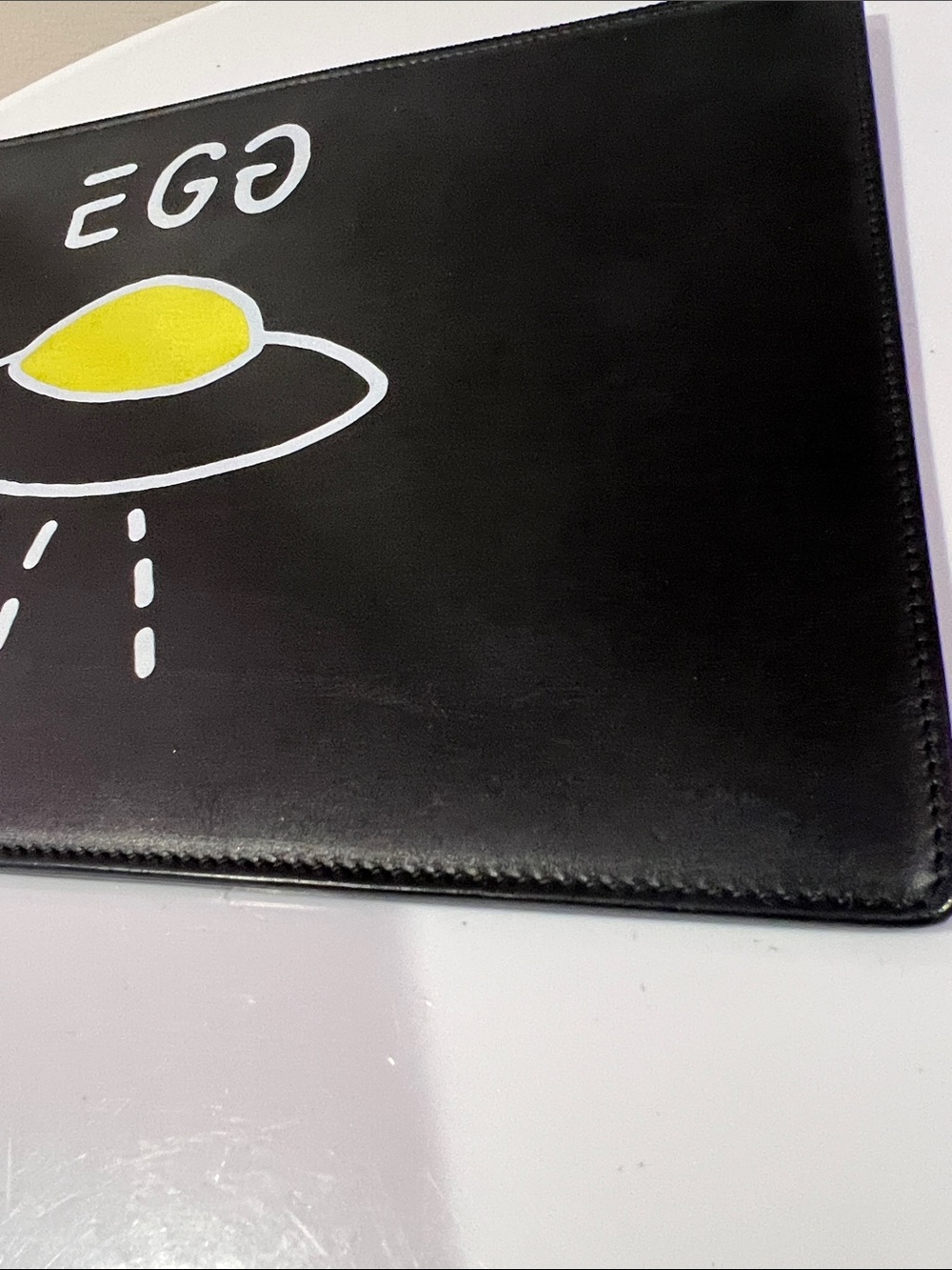 Gucci Black Calfskin Leather Egg Pouch Clutch UFO Design with COA - Picture 12 of 17